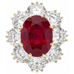Echte Robijn Ring 6.50 Karaat
