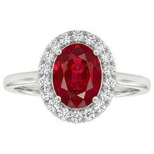 Afbeelding in Gallery-weergave laden, echte round saffier 3.75karaat ring vooraanzicht
