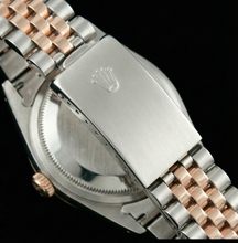 Afbeelding in Gallery-weergave laden, Roestvrij staal en gouden jubileum Romeinse wijzerplaat Rolex Datumjust dameshorloge Gecanneleerde lunette
