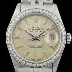 Roestvrij stalen jubileumarmband dameshorloge Datumjust witte wijzerplaat Rolex