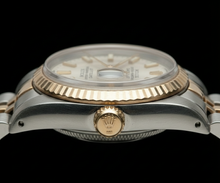 Afbeelding in Gallery-weergave laden, Roestvrij staal en geelgouden jubileum Rolex Datumjust wit Datumjust dameshorloge
