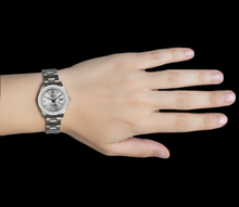 Afbeelding in Gallery-weergave laden, Roestvrij stalen diamanten rand Rolex-horloge Zilveren diamanten wijzerplaat Ii
