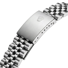 Afbeelding in Gallery-weergave laden, Roestvrij stalen jubileumarmband Zwarte wijzerplaat Rolex Datumjust dameshorloge
