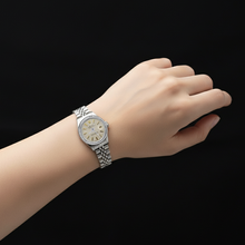 Afbeelding in Gallery-weergave laden, Roestvrij stalen jubileumarmband dameshorloge Datumjust witte wijzerplaat Rolex P2
