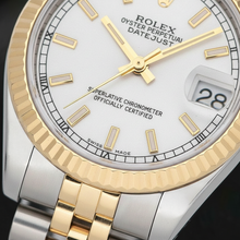 Afbeelding in Gallery-weergave laden, Edelsteen Rolex karaat Two Tone – achteraanzicht
