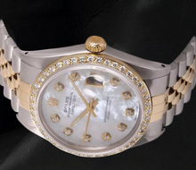 Afbeelding in Gallery-weergave laden, Rolex Datejust Herenhorloge Parelmoer Diamant Wijzerplaat Tweekleurig SNELLE INSTELLING
