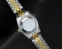 Afbeelding in Gallery-weergave laden, Rolex Datejust tweekleurig horloge met groene Natuurlijke echte diamant ( niet in het laboratorium gekweekt )en wijzerplaat van 36 mm
