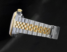 Afbeelding in Gallery-weergave laden, Rolex Datejust tweekleurig horloge met groene Natuurlijke echte diamant ( niet in het laboratorium gekweekt )en wijzerplaat van 36 mm

