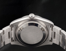 Afbeelding in Gallery-weergave laden, Rolex Datumjust 31 mm roestvrijstalen dameshorloge met zwarte Romeinse wijzerplaat
