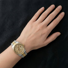 Afbeelding in Gallery-weergave laden, Rolex Datumjust herenhorloge jubileumarmband tapijt wijzerplaat roestvrij staal en goud snel ingesteld
