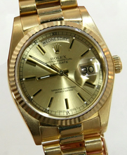 Afbeelding in Gallery-weergave laden, Rolex Presidentieel Horloge Geelgoud Day-Date President
