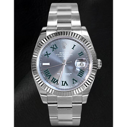 Rolex Datejust 41 Wimbledon Slate Wijzerplaat Roestvrij Staal Horloge