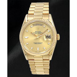 Puur Champagne Diamant Briljant Rolex karaat