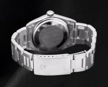 Afbeelding in Gallery-weergave laden, Rolex Datejust 36mm Roestvrij Staal Horloge met Blauwe Wijzerplaat met Streepindexen en Gekartelde Lunette
