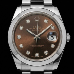 Heren Verfijnd Chocolade Diamant Fijne Diamant Rolex – 0,20