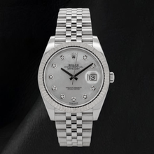 Afbeelding in Gallery-weergave laden, Rolex Datejust 41mm Parelmoer Diamanten Wijzerplaat Jubilee-armband Roestvrij Staal Horloge

