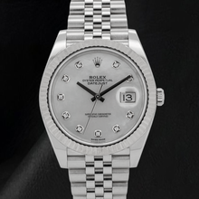 Afbeelding in Gallery-weergave laden, Rolex Datejust 41mm Parelmoer Diamanten Wijzerplaat Jubilee-armband Roestvrij Staal Horloge
