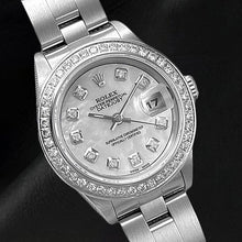 Afbeelding in Gallery-weergave laden, Glanzend Cultivé Parel Rolex karaat – vooraanzicht
