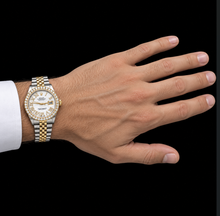 Afbeelding in Gallery-weergave laden, Rolex Datejust 16013 36mm Wit Parelmoer Romeinse Diamanten Wijzerplaat Tweekleurig Horloge
