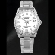 Afbeelding in Gallery-weergave laden, Fijne Diamant Rolex in Stainless Steel – hoofdaanzicht
