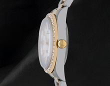 Afbeelding in Gallery-weergave laden, Rolex 14233 Wit Parelmoer Diamanten Wijzerplaat 34mm Tweekleurig Horloge
