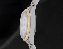 Afbeelding in Gallery-weergave laden, Rolex 14233 Wit Parelmoer Diamanten Wijzerplaat 34mm Tweekleurig Horloge
