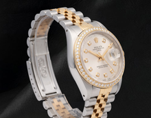 Afbeelding in Gallery-weergave laden, Rolex 15223 Zilveren Diamanten Wijzerplaat 34mm Tweekleurig Horloge
