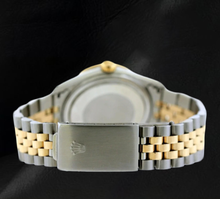 Afbeelding in Gallery-weergave laden, Rolex 16013 36mm Champagne Jubilee Wijzerplaat met Romeinse Cijfers Diamanten Lunette Tweekleurig Horloge
