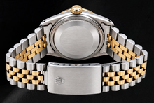 Afbeelding in Gallery-weergave laden, Rolex 16013 Datejust 36mm Champagne Tapijtmotief Diamanten Wijzerplaat Tweekleurig Horloge

