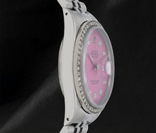 Afbeelding in Gallery-weergave laden, Rolex 16014 Datejust 36mm Roze Diamanten Wijzerplaat Roestvrij Staal Horloge
