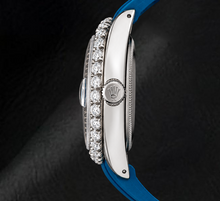 Afbeelding in Gallery-weergave laden, Rolex 1601 Datejust 36mm Horloge met Blauwe Diamanten Wijzerplaat
