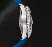 Afbeelding in Gallery-weergave laden, Rolex 1601 Datejust 36mm Horloge met Blauwe Diamanten Wijzerplaat
