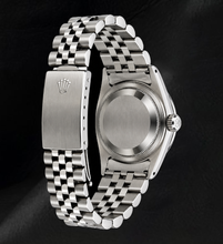 Afbeelding in Gallery-weergave laden, Rolex 16200 Datejust 36mm Zwarte Diamanten Wijzerplaat Roestvrij Staal Horloge
