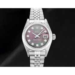 Rolex Datejust 26 mm Jaar 2002 Horloge Parelmoer Diamanten Wijzerplaat