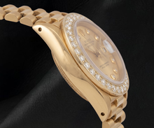 Afbeelding in Gallery-weergave laden, Rolex 26mm 6917 Champagne Diamanten Wijzerplaat President Geelgoud Horloge 18K
