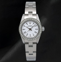 Afbeelding in Gallery-weergave laden, Rolex 26mm Oyster Perpetual 67193 Witte Romeinse Wijzerplaat Roestvrij Staal Horloge
