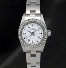 Afbeelding in Gallery-weergave laden, Rolex 26mm Oyster Perpetual 67193 Witte Romeinse Wijzerplaat Roestvrij Staal Horloge

