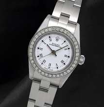 Afbeelding in Gallery-weergave laden, Rolex 26mm Oyster Perpetual 67193 Witte Romeinse Wijzerplaat Roestvrij Staal Horloge
