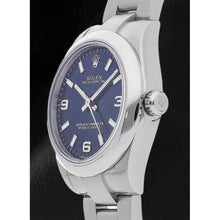 Afbeelding in Gallery-weergave laden, Rolex 31mm roestvrij staal blauwe Arabische wijzerplaat horloge
