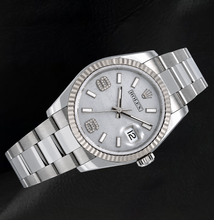 Afbeelding in Gallery-weergave laden, Rolex 36mm Datejust 116234 Zilveren Arabische Diamanten Wijzerplaat Roestvrij Staal Oyster-armband Horloge
