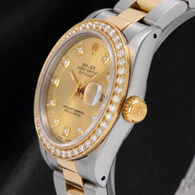Afbeelding in Gallery-weergave laden, Rolex 68273 Datejust 31mm Champagne Diamanten Wijzerplaat Tweekleurig Horloge
