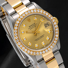 Afbeelding in Gallery-weergave laden, Rolex 68273 Datejust 31mm Champagne Diamanten Wijzerplaat Tweekleurig Horloge
