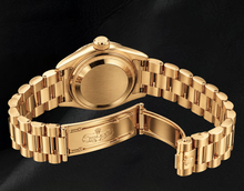 Afbeelding in Gallery-weergave laden, Rolex 69178 Datejust 26mm Rode Diamanten Wijzerplaat Geelgoud President Band 18K Horloge
