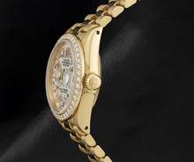 Afbeelding in Gallery-weergave laden, Rolex 6917 Datejust 26mm Florale Diamanten Wijzerplaat President-band Tweekleurig 18k Horloge
