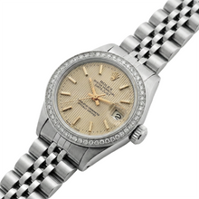 Afbeelding in Gallery-weergave laden, Rolex Dames Datejust Horloge Roestvrij Staal Jubilee Tapestry Stick Wijzerplaat Rolex
