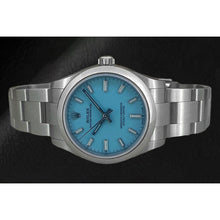 Afbeelding in Gallery-weergave laden, Rolex Dames Oyster Perpetual 31mm Tiffany Lichtgevende Wijzerplaat Stalen Horloge
