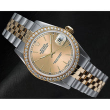 Afbeelding in Gallery-weergave laden, Rolex Date-just Champagne Stick Dial 31mm dameshorloge

