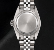 Afbeelding in Gallery-weergave laden, Rolex Date 1501 34mm Zilveren Diamanten Wijzerplaat Roestvrij Staal Horloge
