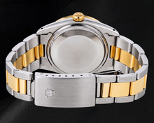 Afbeelding in Gallery-weergave laden, Rolex Date 1505 34mm Blauwe Diamanten Wijzerplaat Tweekleurig Horloge
