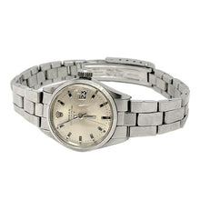 Afbeelding in Gallery-weergave laden, Rolex Date 26 mm Zilveren Stick Dial Roestvrijstalen Horloge
